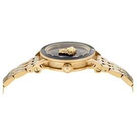 Versace-Versace V-Palazzo Diamond Watch-Golden,Metallic