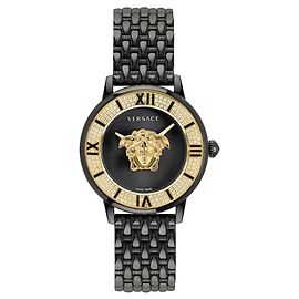 Versace La Medusa Diamond Watch Black