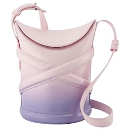 Alexander Mcqueen-The Curve Hobo Bag - Alexander Mcqueen -  Lilac/Pink - Leather-Other,Python print