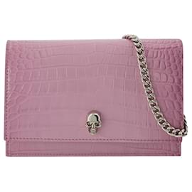 Alexander Mcqueen-Small Skull Hobo Bag - Alexander Mcqueen - Antic Pink - Leather-Pink