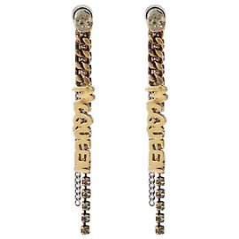 Graffiti Earring - Alexander Mcqueen - Antic Gold/Silver - Metal Other Python print