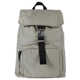 Off White Sac à dos à rayures diagonales blanc cassé Beige