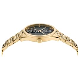 Versace-Versace V-Vertical Bracelet Watch-Golden,Metallic