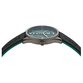 Versace-Relógio Versace V-Vertical Silicone-Cinza
