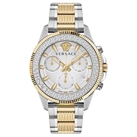 Versace-Versace Greca Action Chrono Bracelet Watch-Metallic