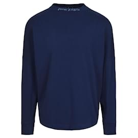 Palm Angels-Palm Angels Long Sleeve Logo T-Shirt-Other