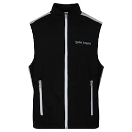 Palm Angels-Palm Angels Logo-Printed Vest-Black