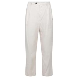 Palm Angels-Palm Angels Pleated Pants-Beige