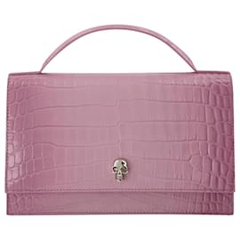 Alexander Mcqueen-T.H.Medium Skull Hobo Bag - Alexander Mcqueen - Antic Pink - Leather-Pink