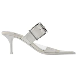Alexander Mcqueen-Sandals - Alexander Mcqueen - Ivory/Silver - Leather-White