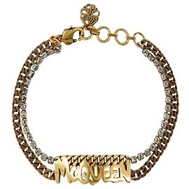 Pulseira Graffiti - Alexander Mcqueen - Ouro Antic - Metal Rosa