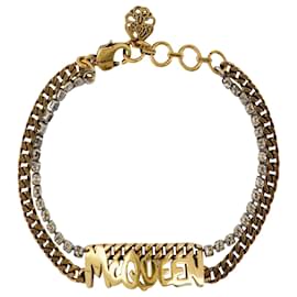 Alexander Mcqueen-Graffiti Bracelet - Alexander Mcqueen - Antic Gold - Metal-Pink