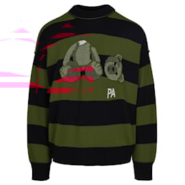 Palm Angels-Palm Angels Broken Bear Striped Sweater-Multiple colors