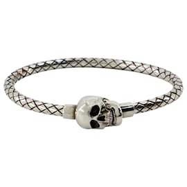 Alexander Mcqueen-Metal Cord Bracelet - Alexander Mcqueen - Silver - Metal-Silvery,Metallic
