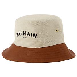 Logo Hat - Balmain - Stone/Brown - Canva Brown