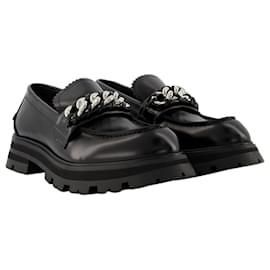 Alexander Mcqueen-Wander Ankle Boots - Alexander Mcqueen - Black/White - Leather-Black