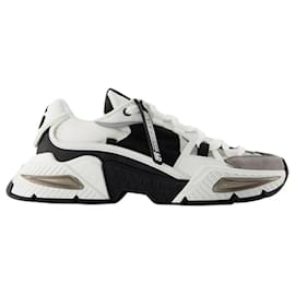 Dolce & Gabbana-Airmaster Sneakers - Dolce & Gabbana - White/Black - Nylon-White