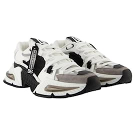 Dolce & Gabbana-Airmaster Sneakers - Dolce & Gabbana - White/Black - Nylon-White