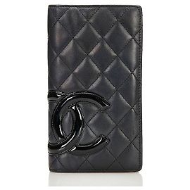 chanel Ligne Cambon Yen Portafoglio nero Nero