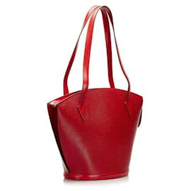 Louis Vuitton-louis vuitton Epi Saint Jacques GM Long Strap red-Red