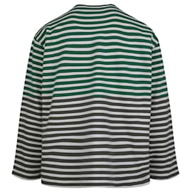 Palm Angels-Palm Angels Broken-Bear Long Sleeve T-Shirt-Green