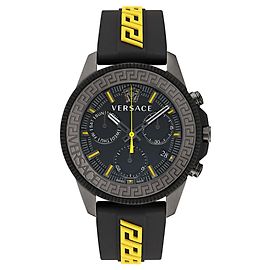 Reloj Versace Greca Action Chrono de silicona Gris