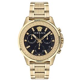 Orologio da polso Versace Greca Action Chrono D'oro Metallico
