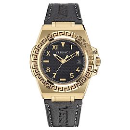 Versace Reloj Greca Reaction de piel Dorado Metálico