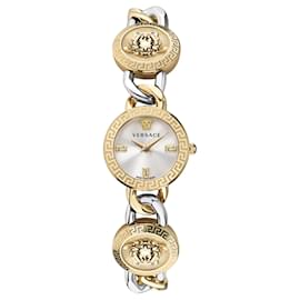 Relógio com pulseira Versace Stud Icon Dourado Metálico