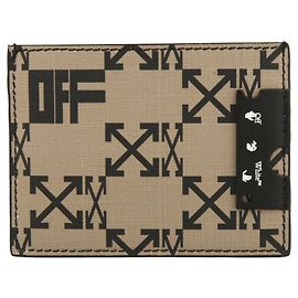 Off White Off-White Monogram Logo Bi-Fold Wallet Beige