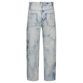 Palm Angels-Palm Angels Monogram Jeans-Blue