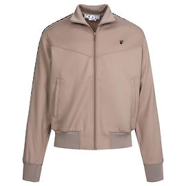 Off White Off-White Logo Tape Track Jacket Brown