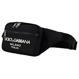 Dolce & Gabbana-Sac Banane - Dolce & Gabbana - Noir - Nylon-Noir