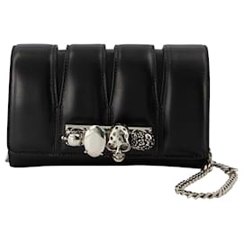 Alexander Mcqueen-Pochette The Slash - Alexander Mcqueen - Nero - Pelle-Nero