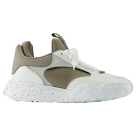 Alexander Mcqueen-Court Sneakers - Alexander Mcqueen - Khaki/White - Leather-Multiple colors
