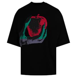 Palm Angels-Palm Angels Apple Loose T-Shirt-Black