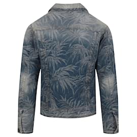 Palm Angels-Palm Angels Palms Denim Jacket-Blue