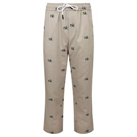 Palm Angels-Palm Angels Broken Palm Pants-Beige