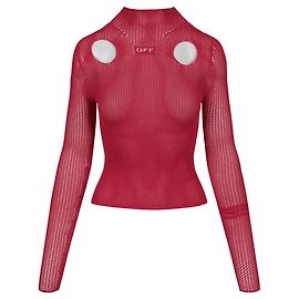 Off White Off-White Holy Langarm-Top Pink
