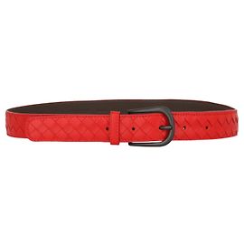 Bottega Veneta Leather Belt Red