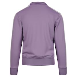 Palm Angels-Palm Angels Metallic Track Jacket-Purple