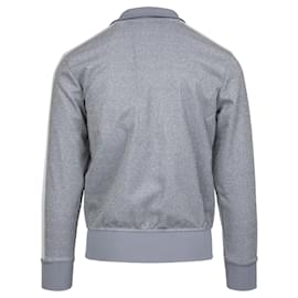 Palm Angels-Palm Angels Metallic Track Jacket-Silvery,Metallic