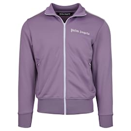 Palm Angels-Palm Angels Metallic Track Jacket-Purple