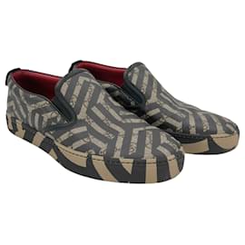 Gucci-Gucci slip on in beige monogram Kaleidoscope-White,Cream