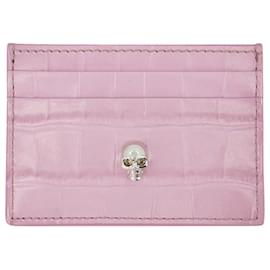 Alexander Mcqueen-Card Holder - Alexander Mcqueen - Antic Pink - Leather-Pink