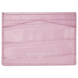 Alexander Mcqueen-Card Holder - Alexander Mcqueen - Antic Pink - Leather-Pink
