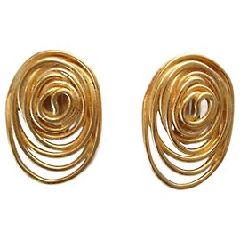 Balenciaga Clip "vortice" dorate. D'oro
