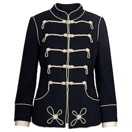 Chanel-Chanel Navy Majorette Jacket with Pearls-Other