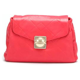 Marc Jacobs-Quilted Leather Crossbody Bag-Red