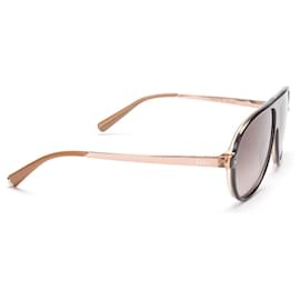 Dior-Übergroße getönte Sonnenbrille-Braun
